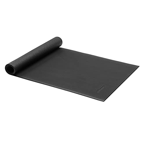 Amazon Basics – Esterilla protectora de alta densidad para uso con máquinas de gimnasio y cintas, 122 x 183 cm, Negra
